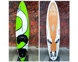 Starboard Isonic 94L, Oes Ice 85, Fins windsurfing board