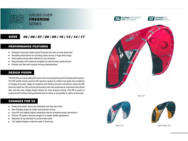 2023 Eleveight Kites Rs V6 - 6 metre