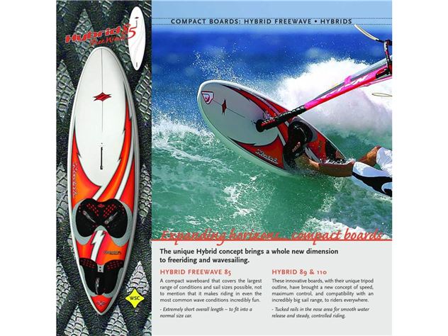 2007 Naish Hybrid Freewave - 214 cm, 86 litres