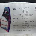 2023 Duotone Warp Fin - 6.8 metre - 3