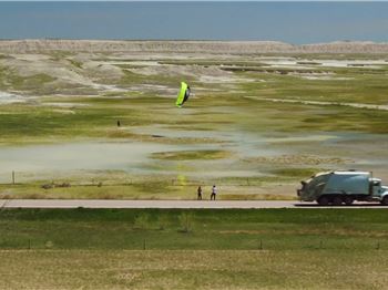 A Snowball in the Face, and a Kite on the Side of the Road.. - Kitesurfing News