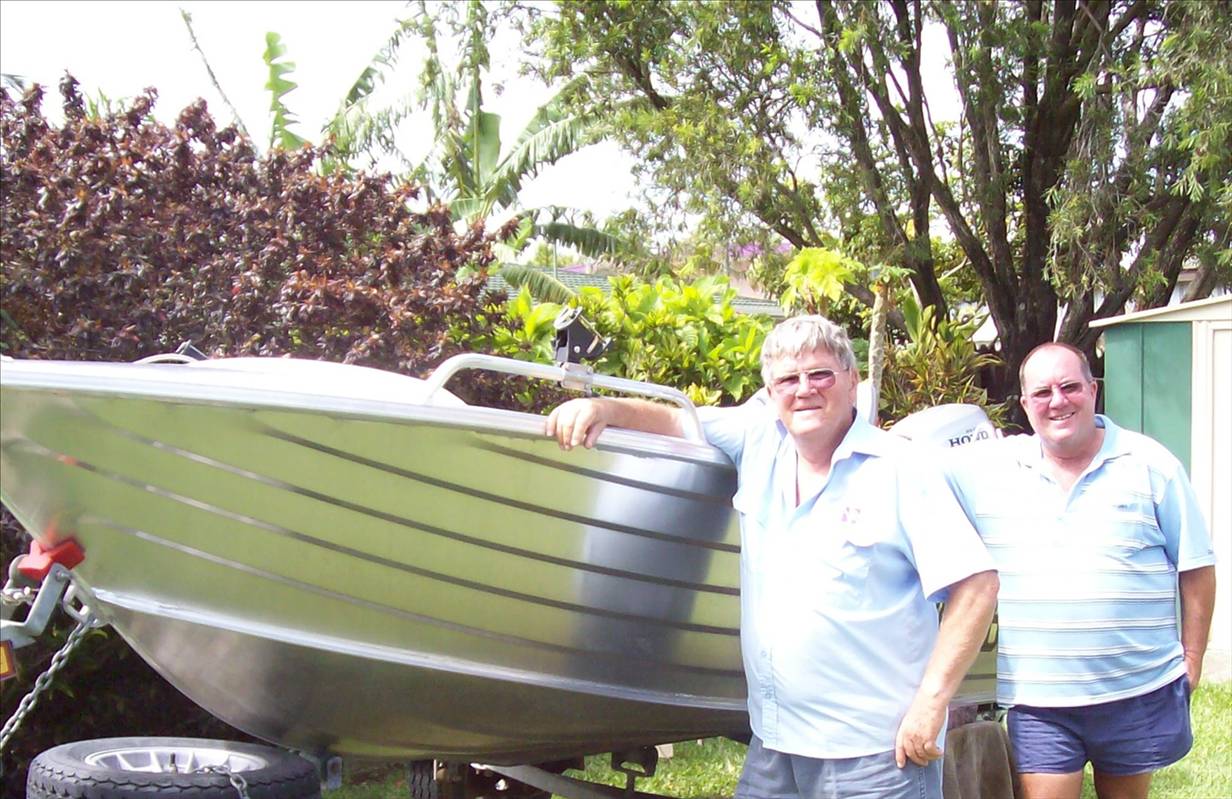 The Bream Kings of Bundaberg with there new boat