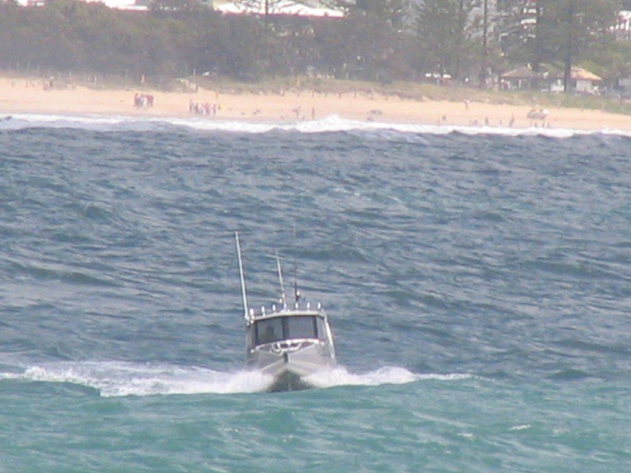 Head on into the swell!