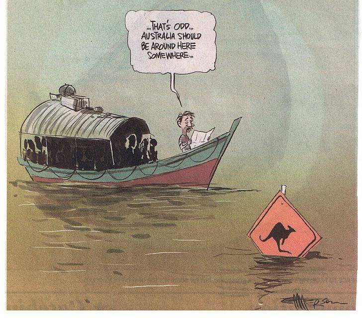 hidding from boat people