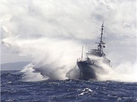 Fremanlte Class Patrol Boat heading out