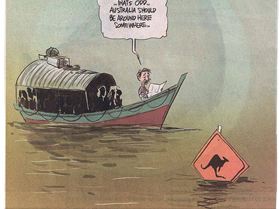 hidding from boat people