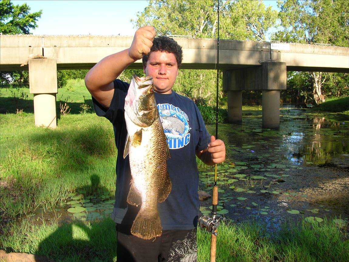 Nice Proserpine barra caught up in the fresh.