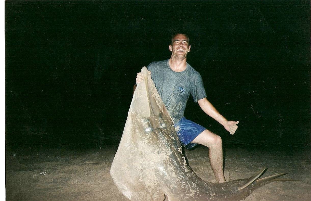 Monster Shovel Nose caught on 15kg, Dampier WA