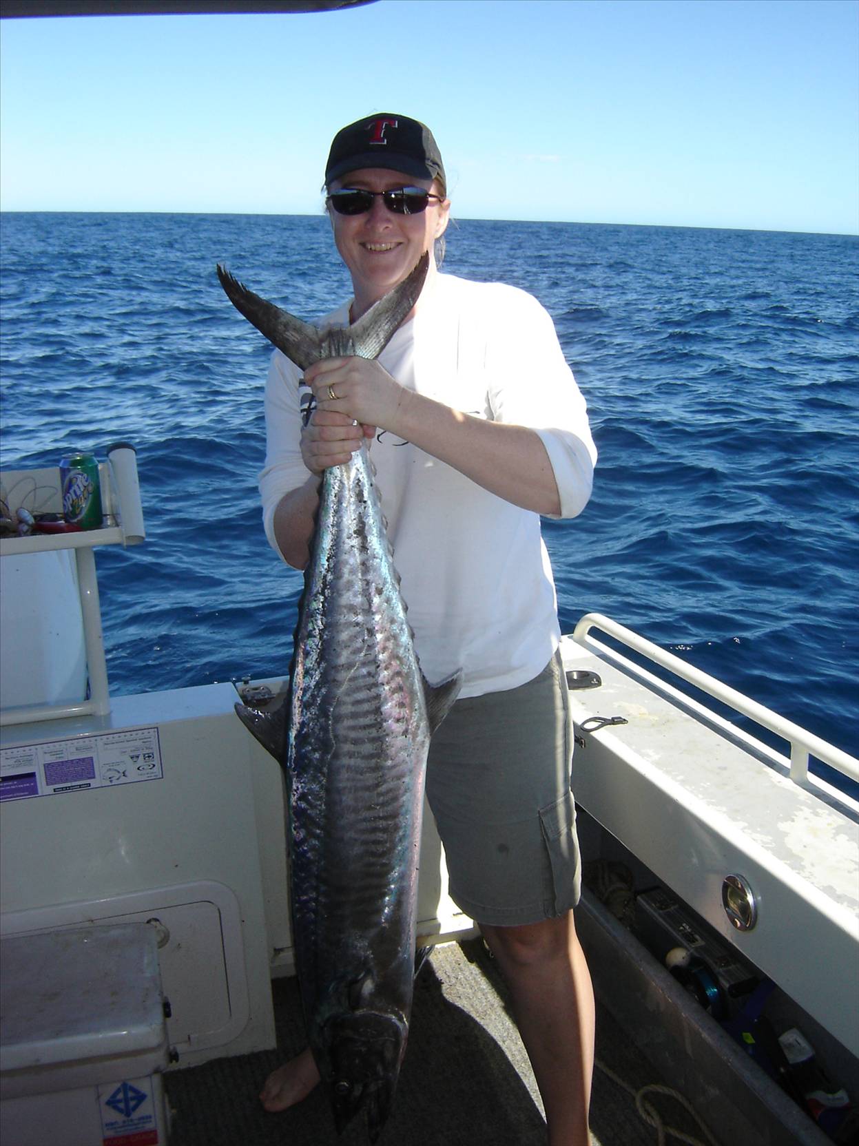 Kasey with her first mackie