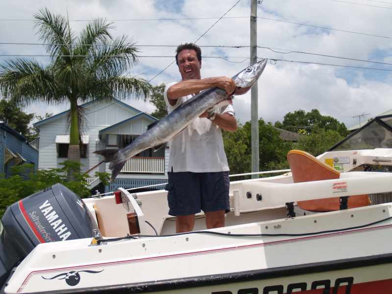 15kg Barracuda 1.5 hrs to get in. Geez it ran fast!! Pilchard 25lb mono.