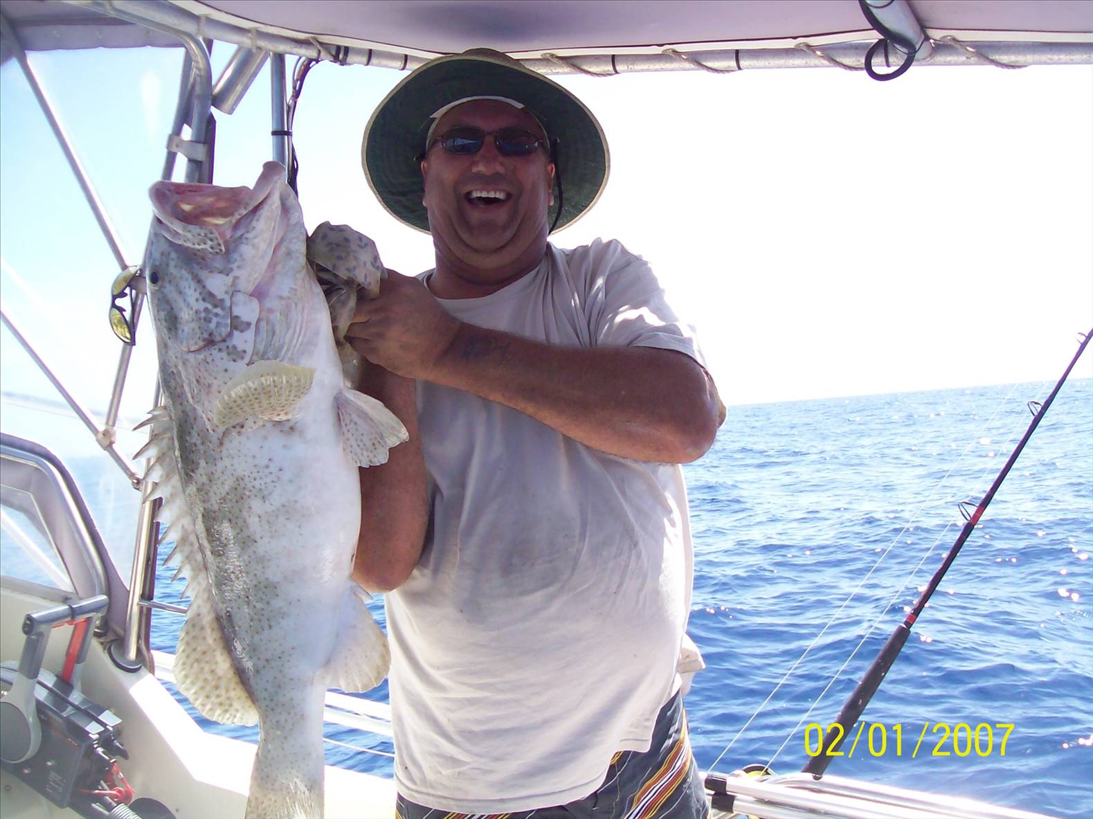 Another day off Bundaberg.Hmm Coral Trout on toast