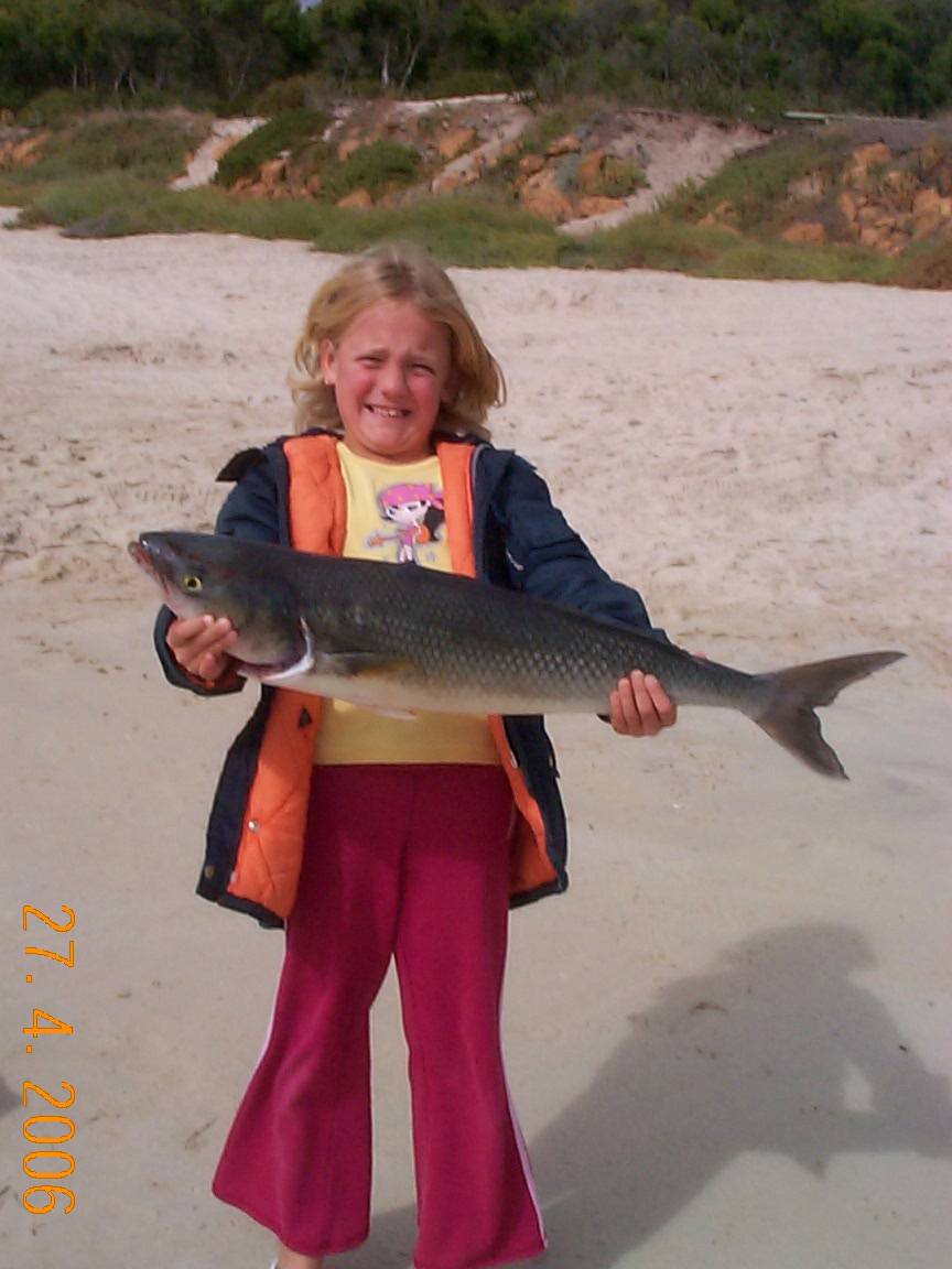 Grace and a big salmon