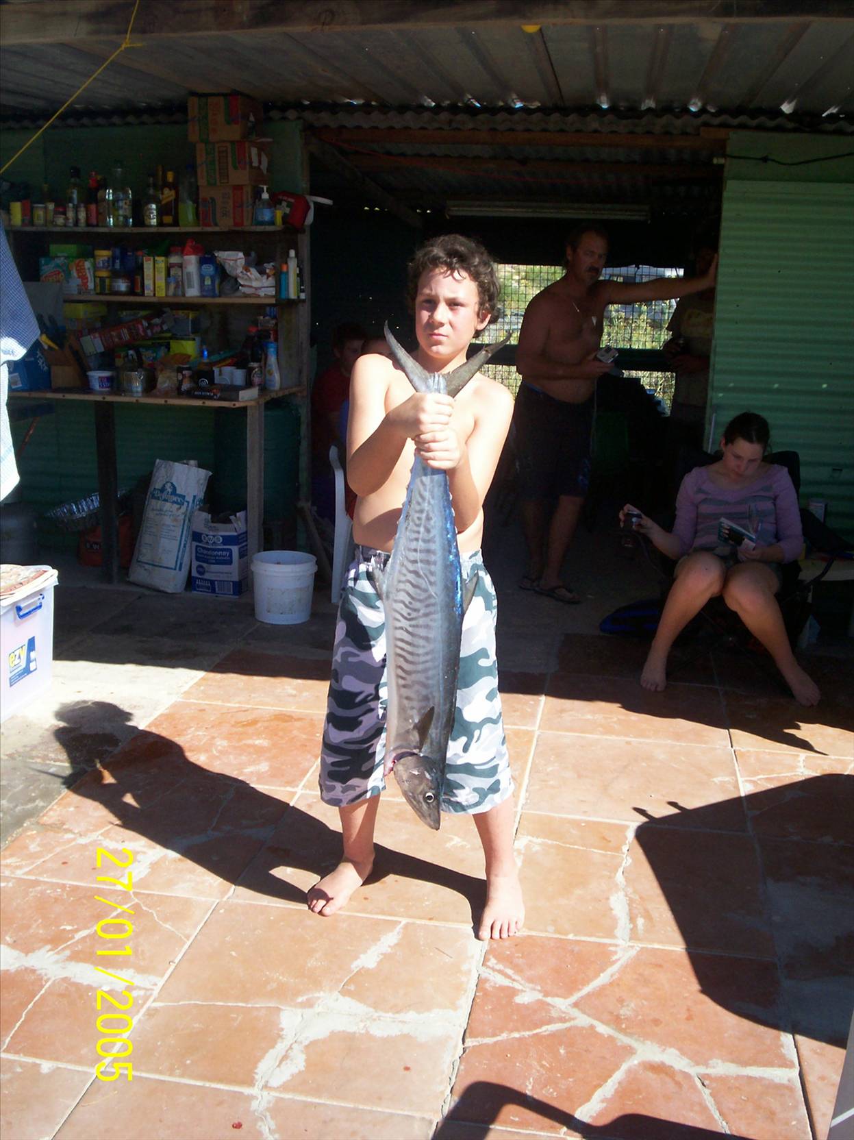 Black Marlin wider than the boat