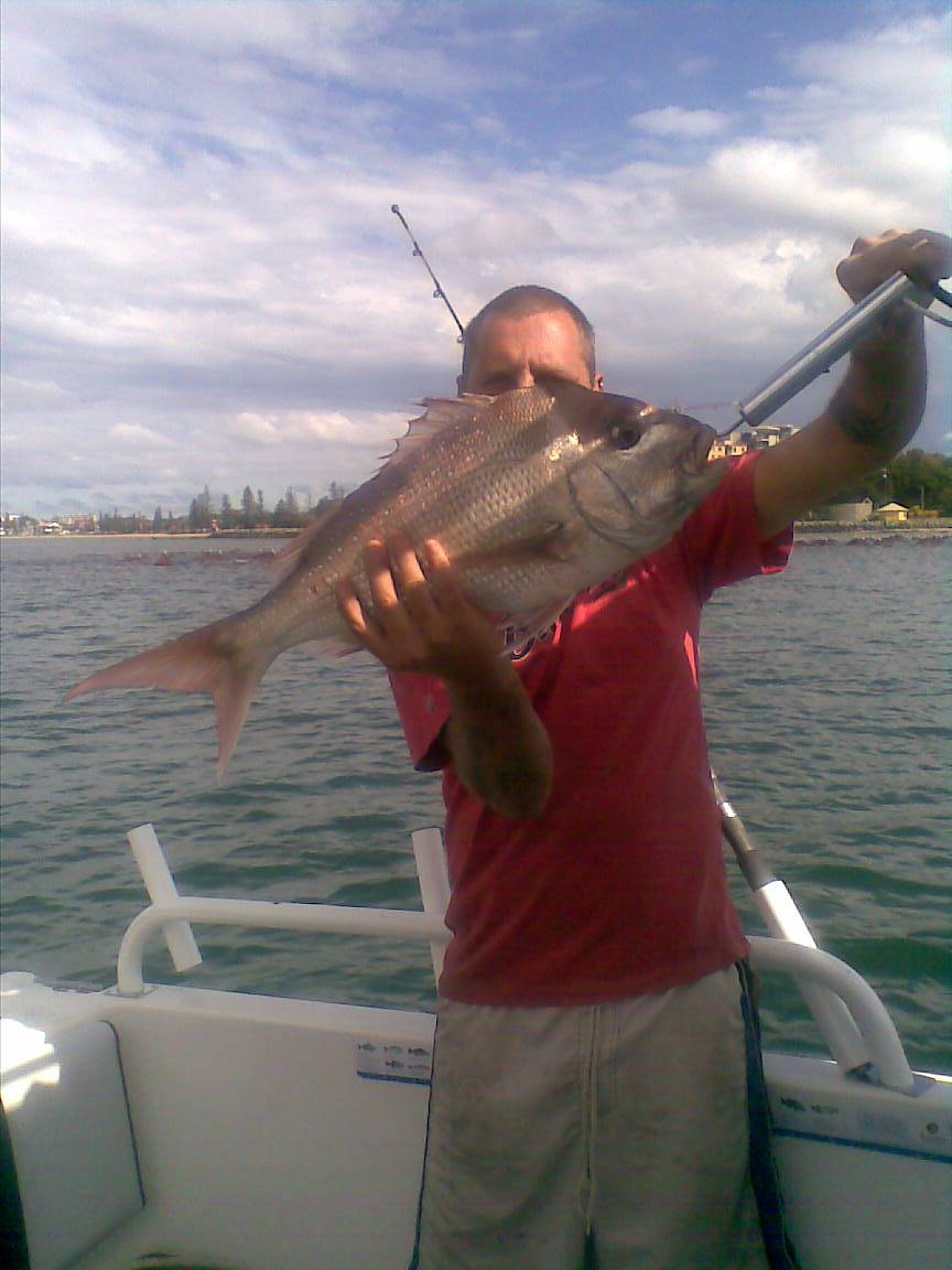 6kg snapper    4m  depth