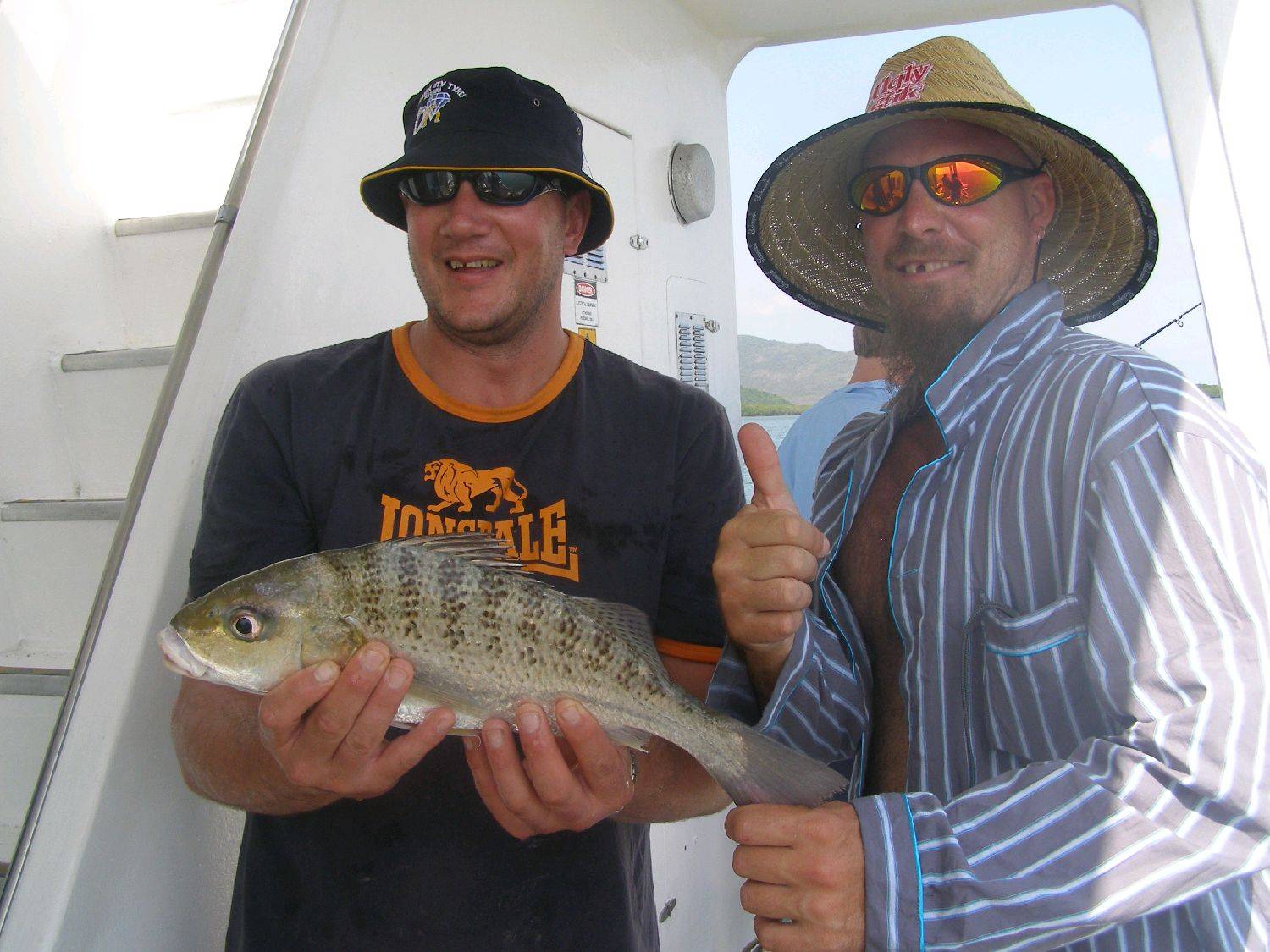 Big Dave with one he pinched out of the esky