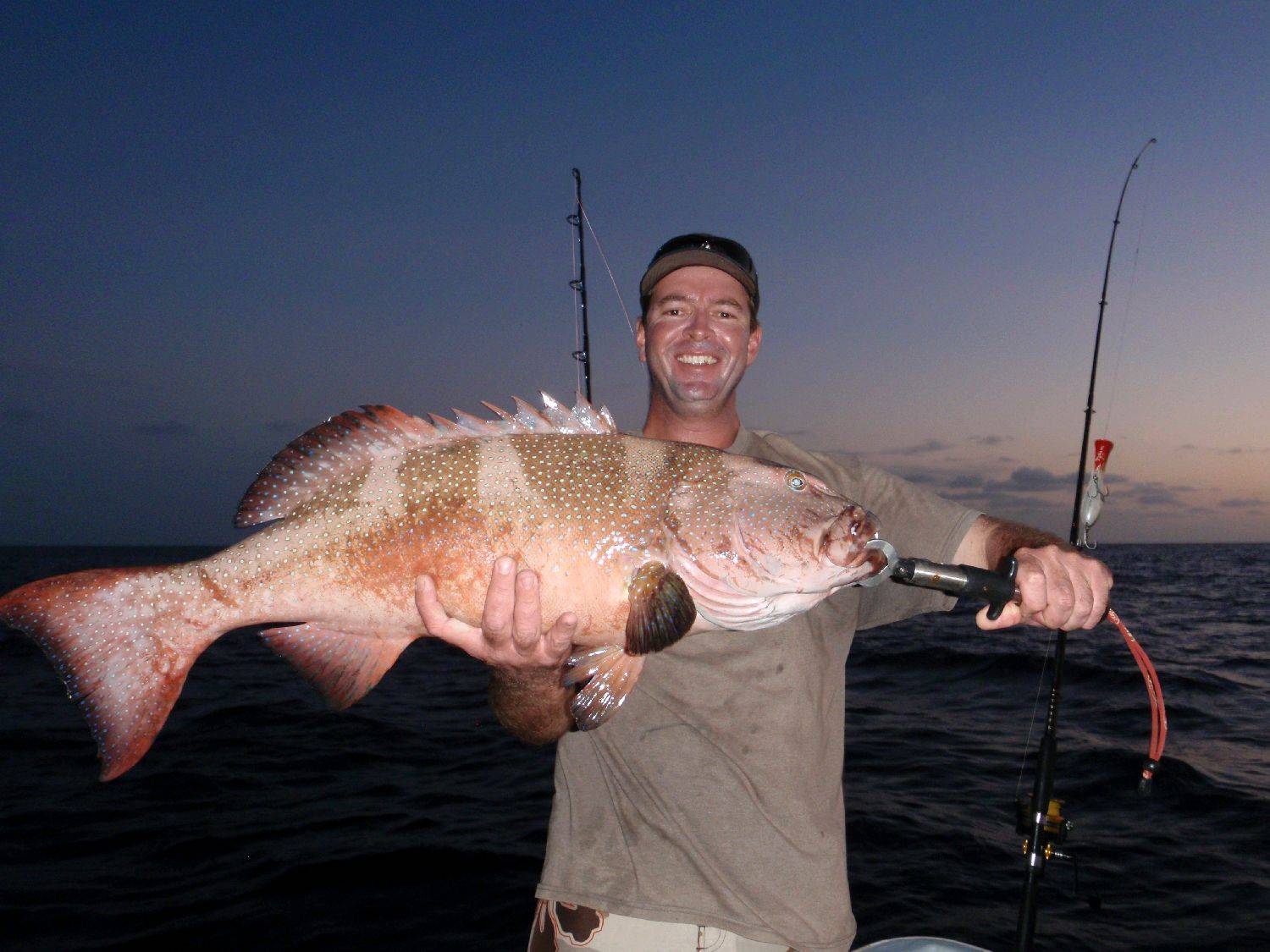 Nearly eaten by groper