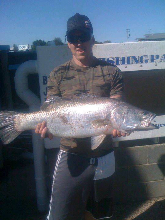 my first barra (75cm)