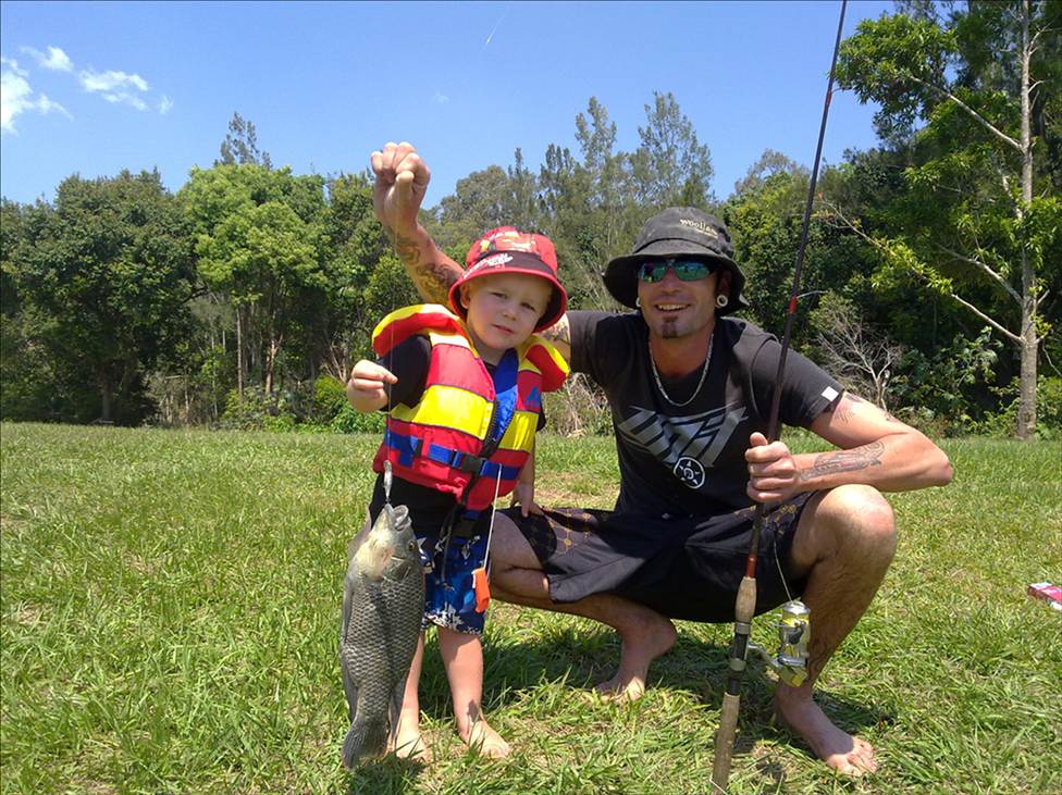 the whole family having fun