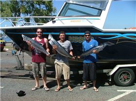 Fishing on board Kaos & Mayhem