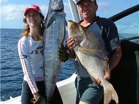 Fishing on board Kaos & Mayhem