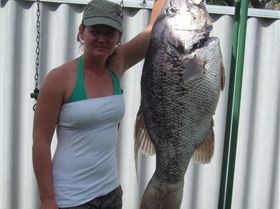 18kg Jewie caught off Bunbury