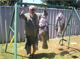 20kg Jewie caught by JD off Bunbury boat record for Jewie