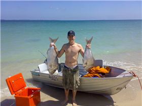 good days snapper catch from my 11 footer