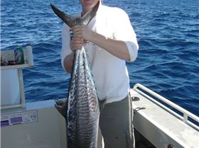 Kasey with her first mackie