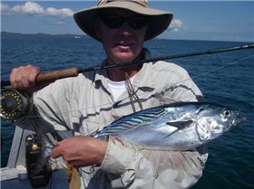 greenleaders first mack tuna on fly.