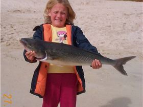Grace and a big salmon