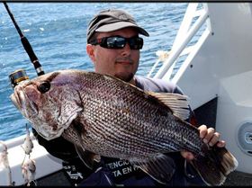 9kg dhuie caught on a fillet of rainbow trout!.  