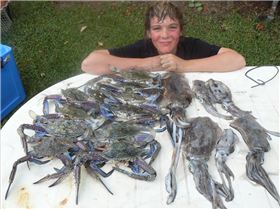 Luke with  sandy's & squidley..