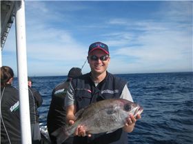 First Pearlie in the boat