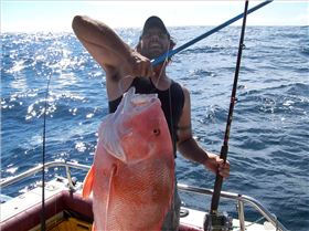 James with a special red