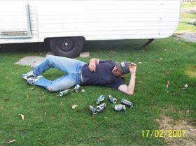 not drunk just a bit sleepy.