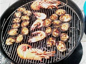 last day of abalone season at harry's cafe