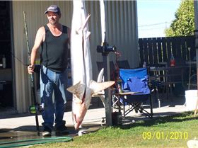 Tas, shark comp we came third 71 -8 kg