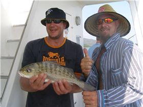 Big Dave with one he pinched out of the esky