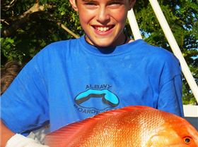 Braden With His Catch