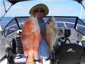 largish red.10.7 kg  nice sweety 4kg  shite weather !