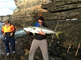 30 pound king on live trevally fishing 80 pound gear