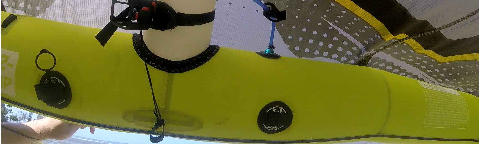 Kitesurf valve replacement kite GoPro mount kitemount QUINKO kiteboarding kitesurfing leaking glue r