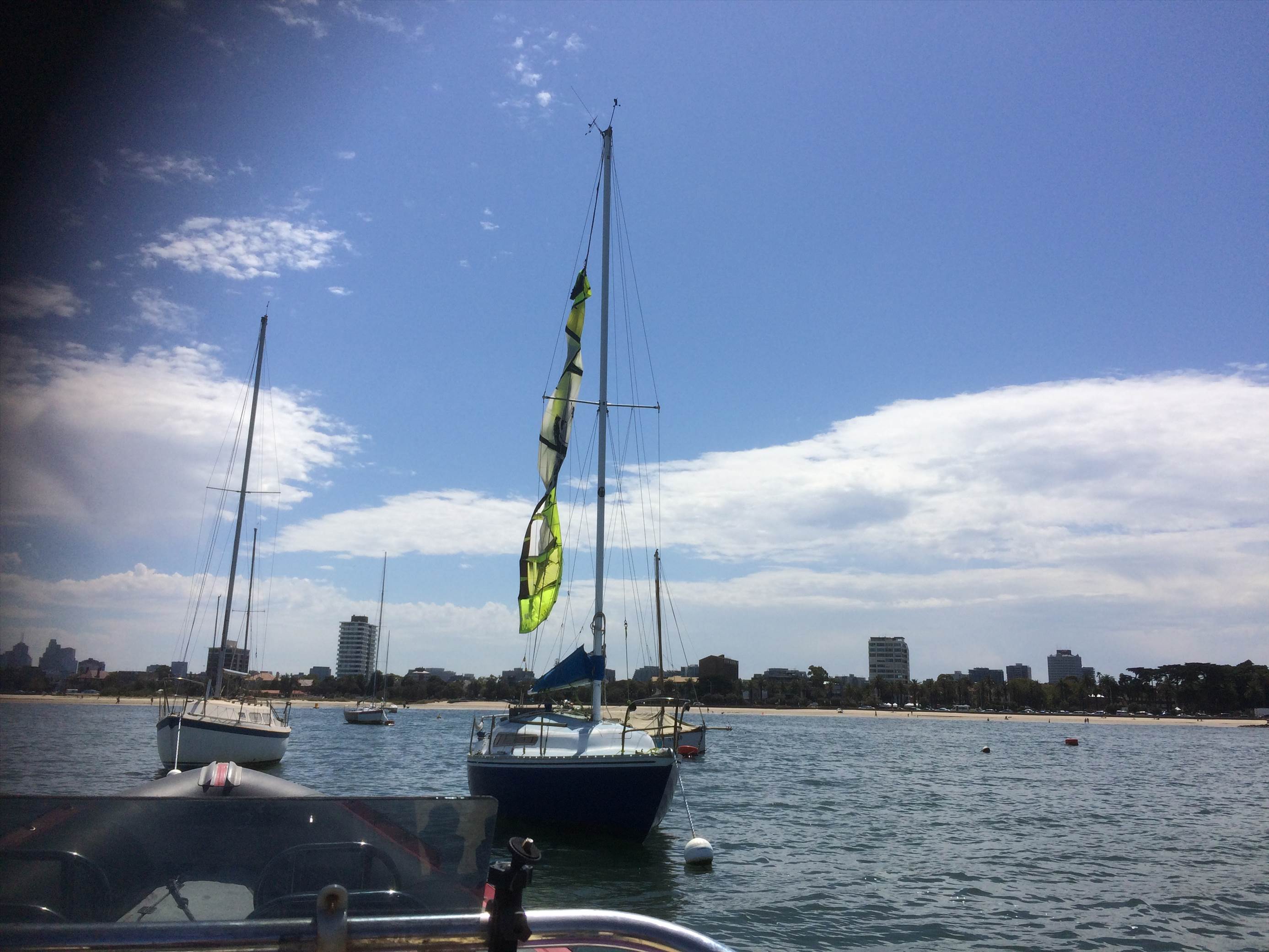 First trees then powerlines now yacht rigging