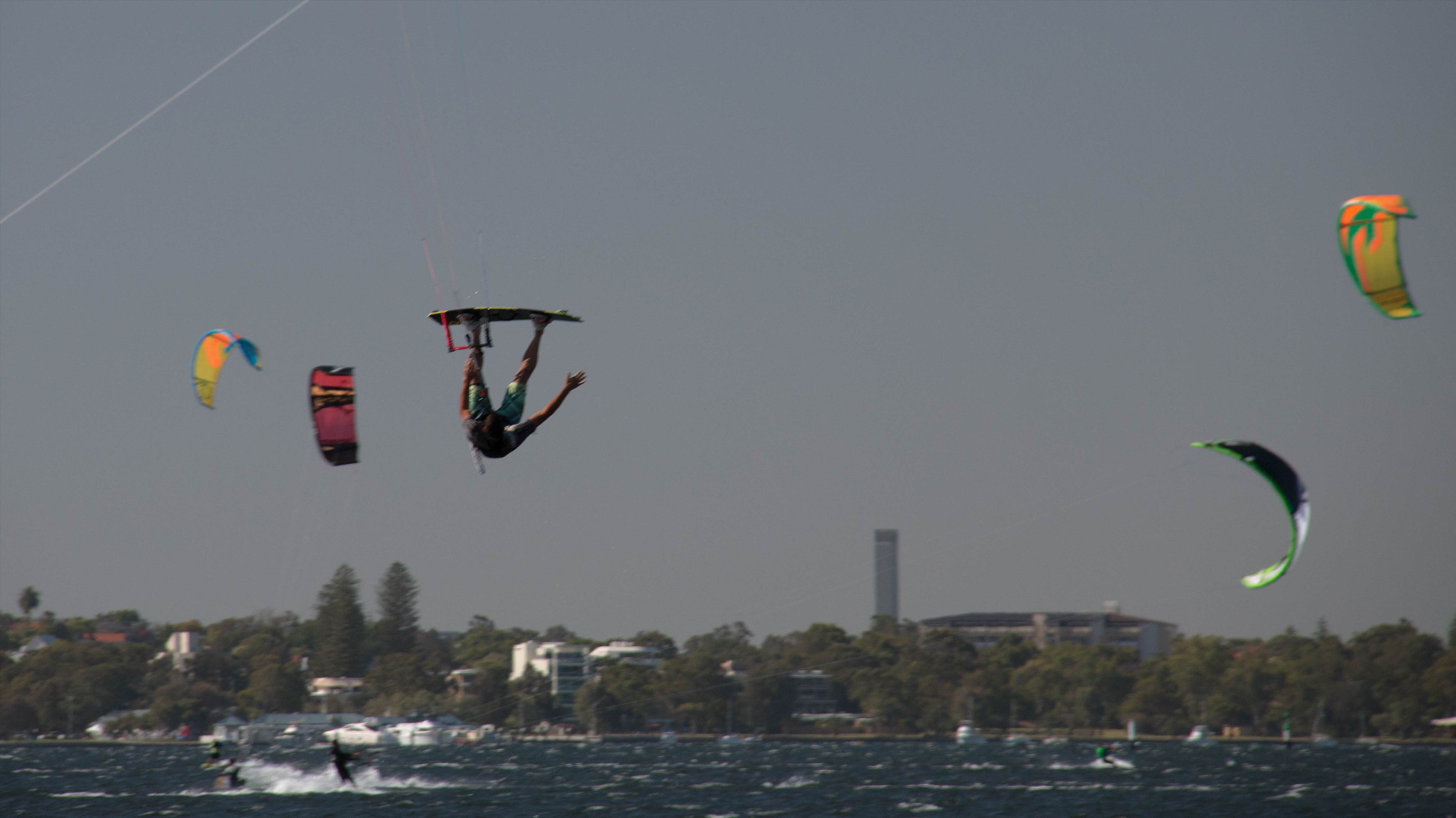 Caught in the moment.