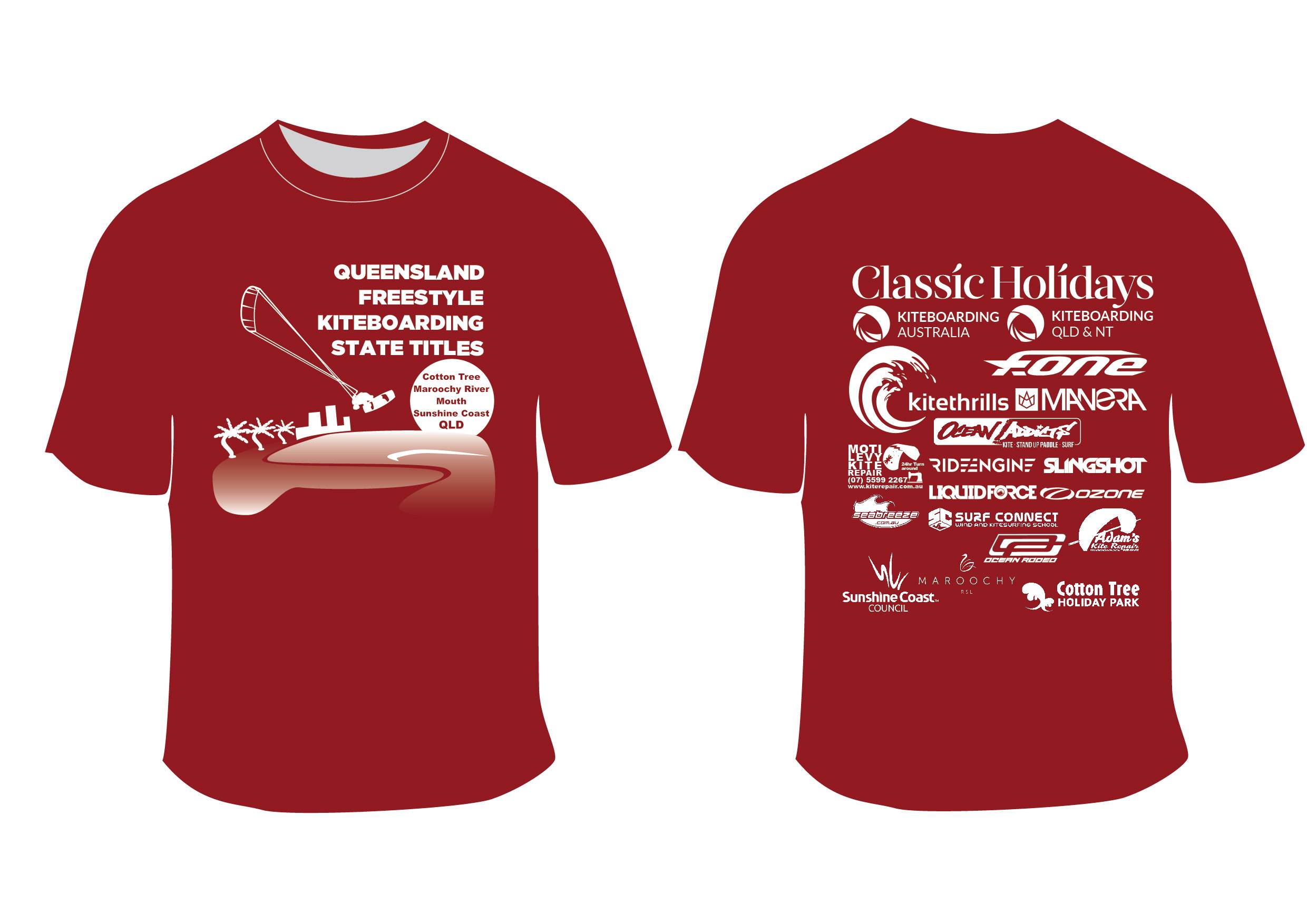 Qld Freestyle Kite Boarding Competition promo T