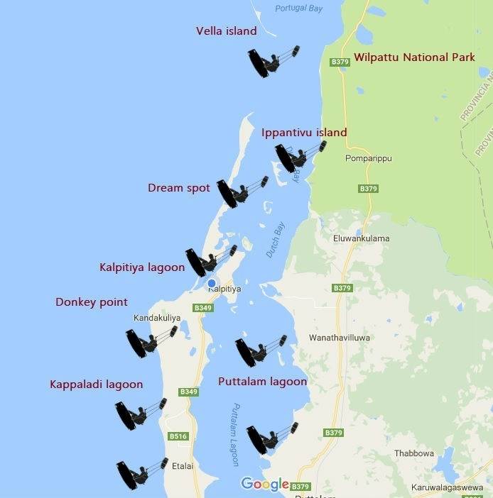 Kalpitiya kite spots