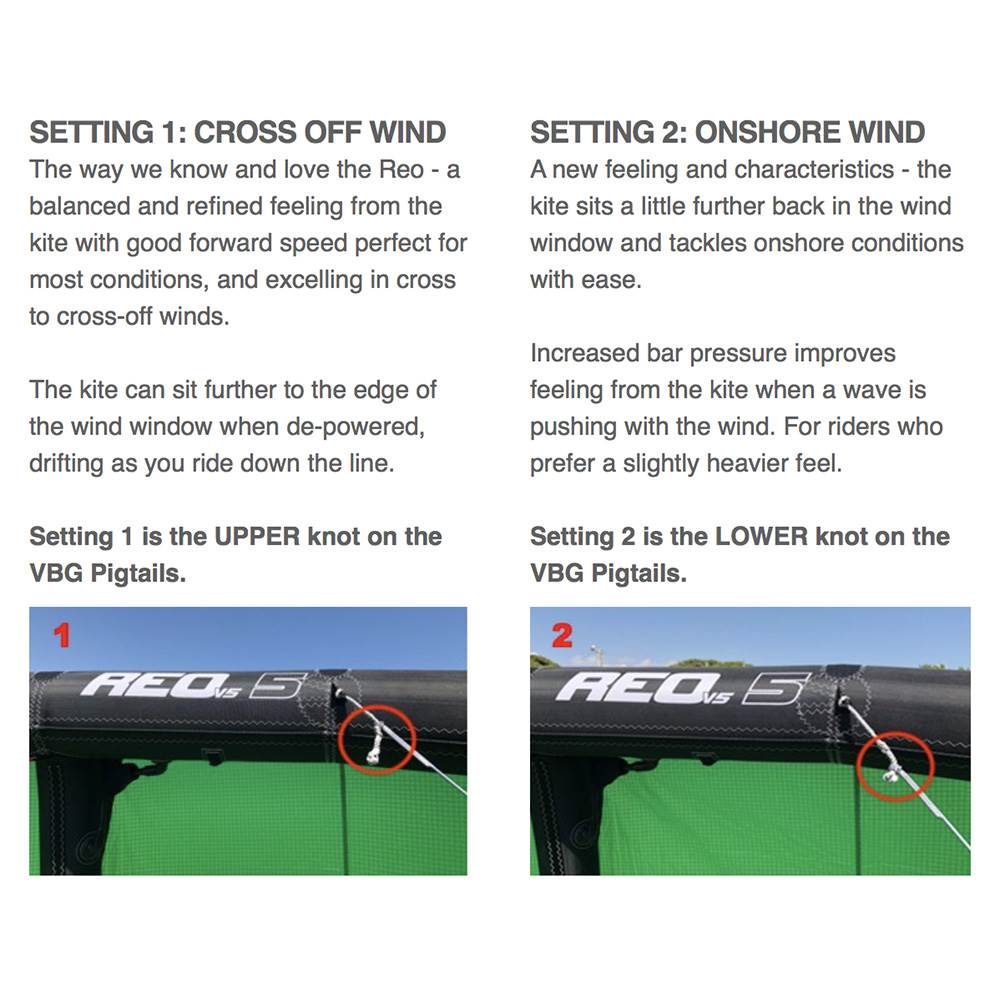 Reo V5 bridle setting