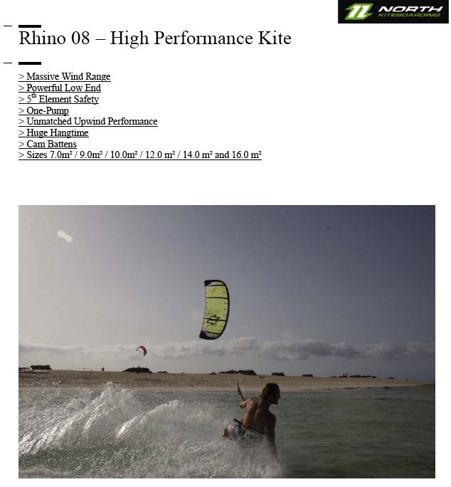 RHINO 08 SPEC SHEET PG.1