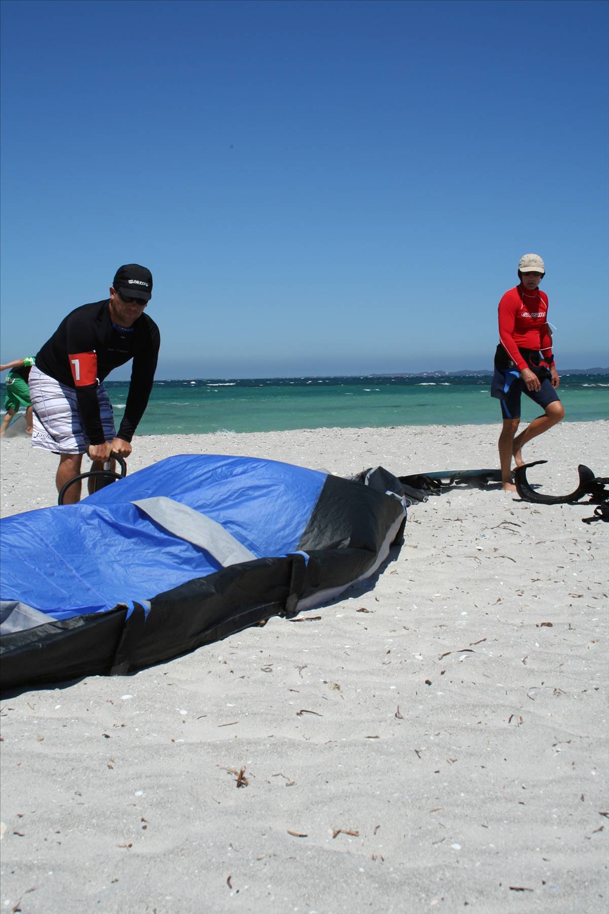 Kite X - Richard and Neil setting up