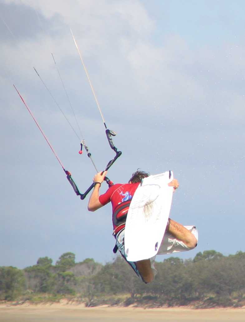 sam at blacks beach, mackay.